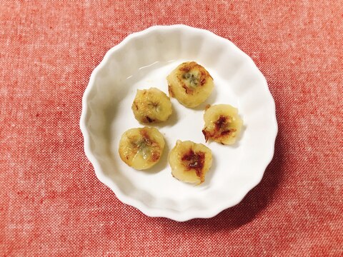 【離乳食後期】オリーブオイルで焼きバナナ